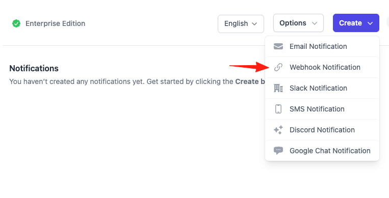 Form Notifications add-on with Webhook Notification option
