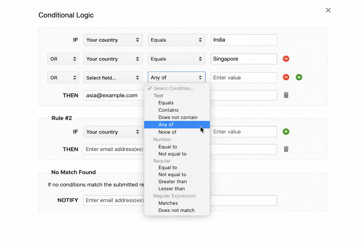 Conditional Notifications